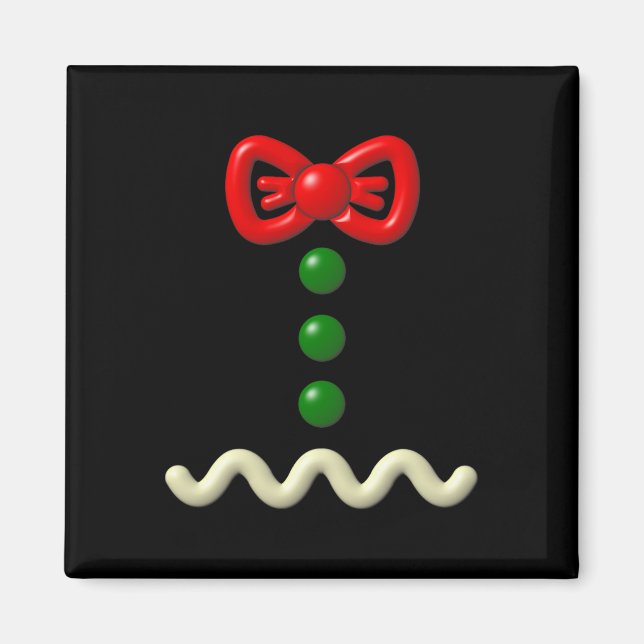 Fun Gingerbread Man Costume Halloween Gift  Magnet (Front)