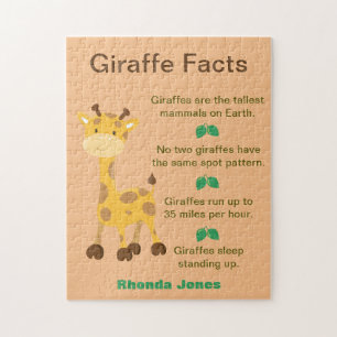 Fun Giraffe Facts Jigsaw Puzzle