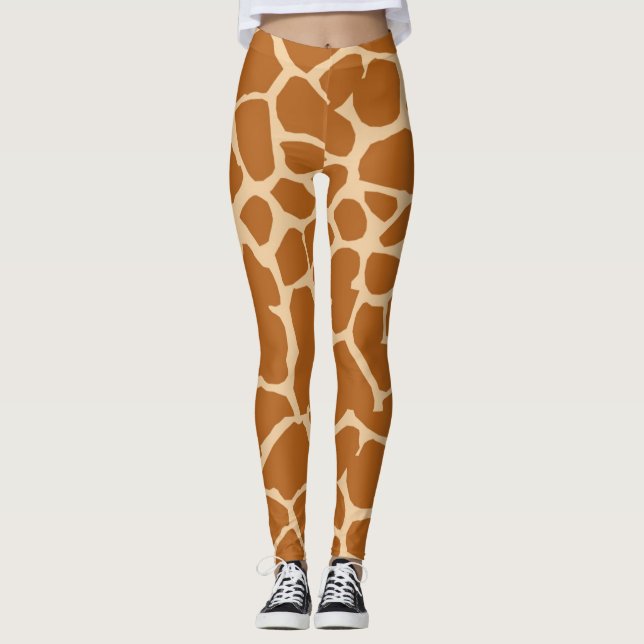 Fun Giraffe Pattern Leggings/Tight Leggings (Front)