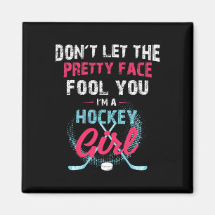 Fun Girl Ice Hockey Ice Hockey Lover Coach Magnet