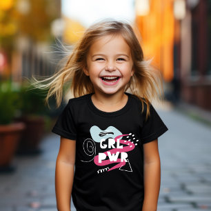 Fun "Girl Power" Girls Basic T-Shirt