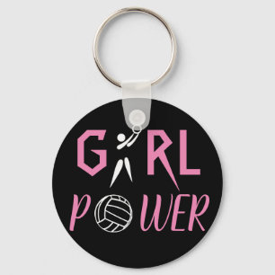 Fun Girl Power Netball Key Ring