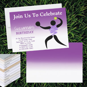 Fun Girls Softball Custom Birthday Party Invitation