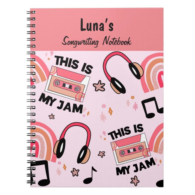 Fun Girls Songwriting Notebook (Front)