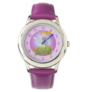 Fun girls spring birds wrist watch