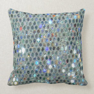 Fun Glitzy Glittery Sparkly Colourful Bling Cushion