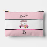 Fun Glitzy Golf Cart Monogram Name 