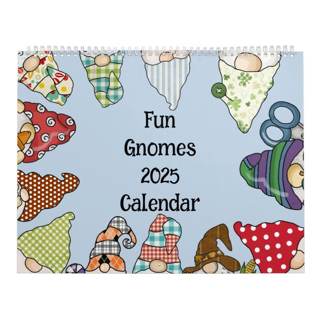 Fun Gnomes 2025 Family Friendly Calendar (Cover)