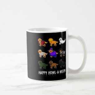 Fun Golden Retriever Dog Halloween Happy Howl-o-we Coffee Mug