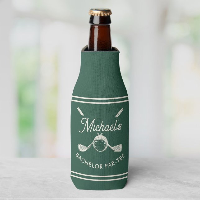 Fun Golf Bachelor Party Last Swing Before the Ring Bottle Cooler (Creator Uploaded)