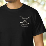 Fun Golf Bachelor Party Last Swing Before the Ring T-Shirt<br><div class="desc">Swing into the party! This custom bachelor t-shirt with design where the pocket would be is funny,  stylish,  and perfect for groomsmen on a golf weekend.</div>