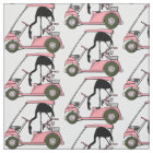 Fun Golf Cart Pattern Flamingo Golf Caddy