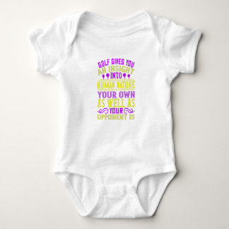 Fun Golf Design Quote Baby Bodysuit