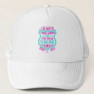 Fun Golf Design Quote Trucker Hat