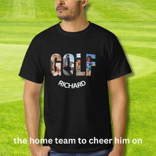 Fun Golf Four Photos Name  T-Shirt