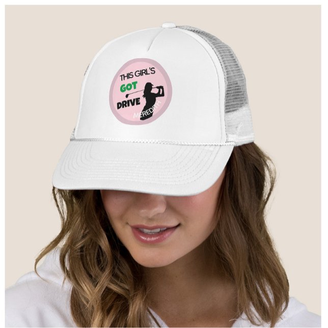 Fun Golf Gal Swing Got Drive Name Trucker Hat (Creator Uploaded)