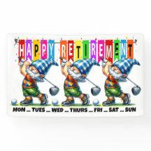 FUN GOLF HAPPY RETIREMENT 