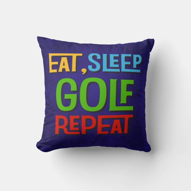 Fun Golf Theme Joke Golfer Cushion (Front)