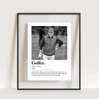 Fun Golfer Dictionary Definition with Custom Photo