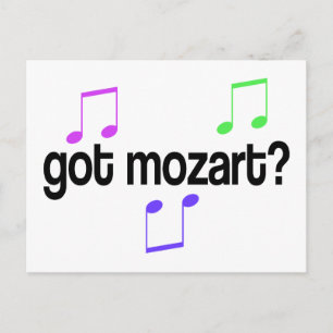 Fun Got Mozart Music Gift Postcard