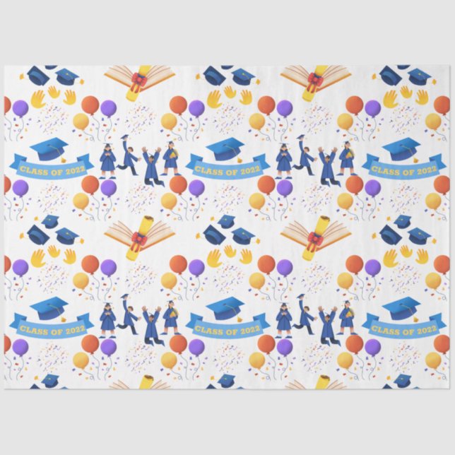 Fun Graduation Class Of Tissue Paper (Front)