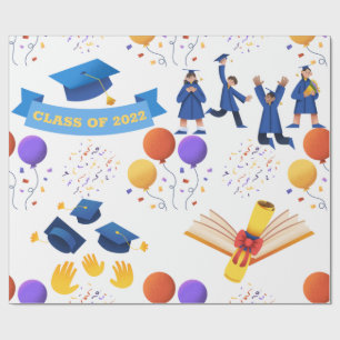 Fun Graduation Class Of Wrapping Paper