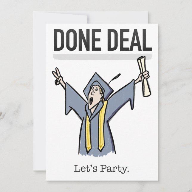 Fun Graduation Party Invitation (Front)