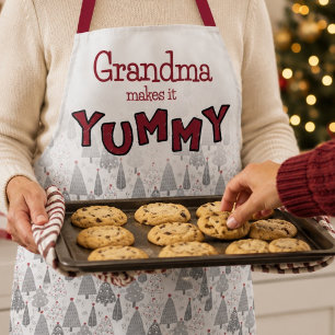 Fun Grandma Makes it Yummy Holiday Gift Apron