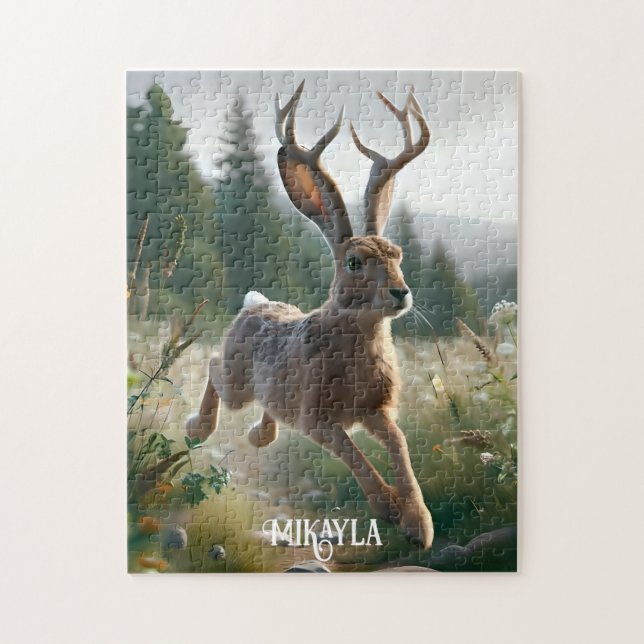 Fun Great American Jackalope Jigsaw Puzzle (Vertical)