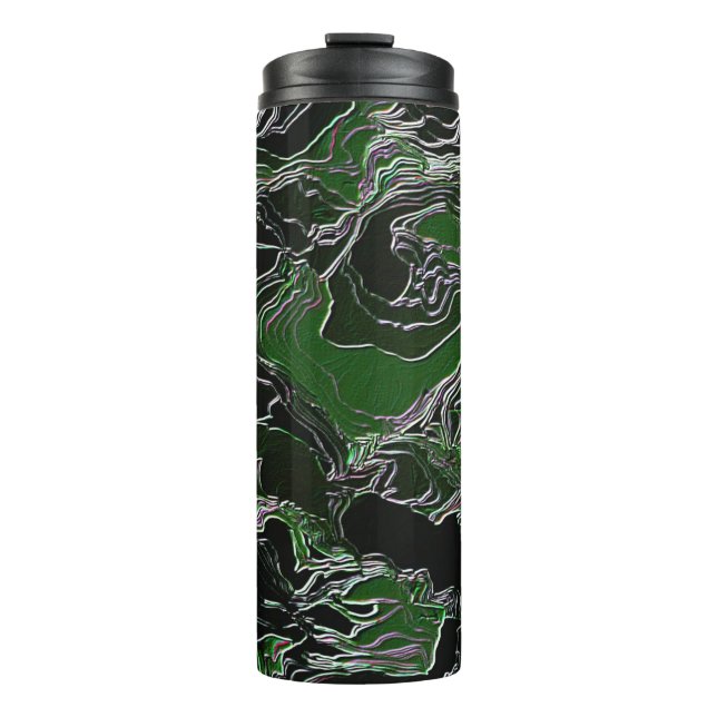 Fun Green Camouflage Thermal Tumbler (Front)