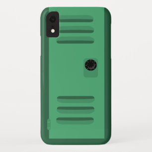 Fun Green School Locker Custom Cartoon iPhone XR Case