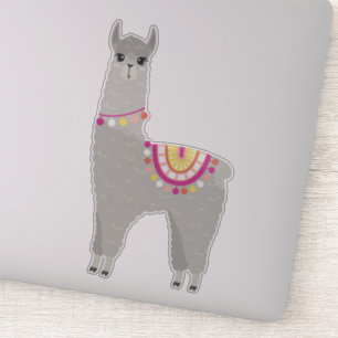 Fun Grey Llama