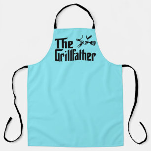 Fun grill Father word art Apron