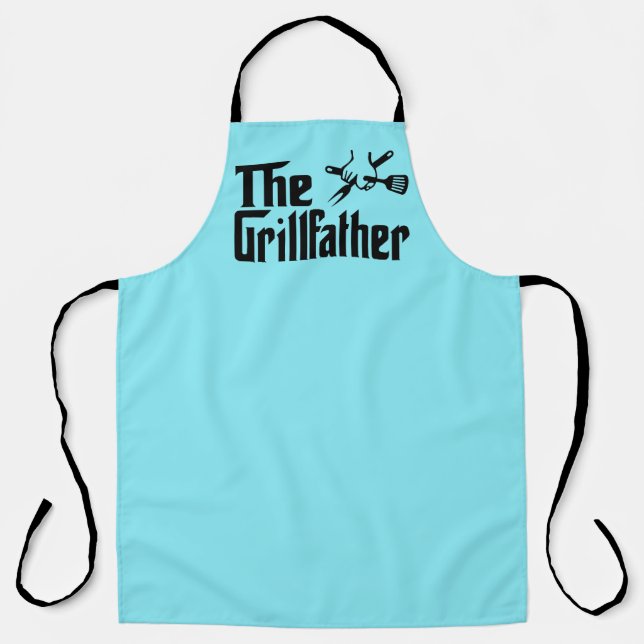 Fun grill Father word art  Apron (Front)