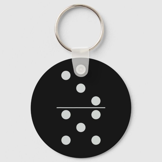 Fun Group Matching Halloween Costume Domino Domino Key Ring (Front)