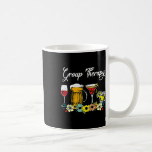 Fun Group Therapy Floral Drink Gles Mental Health Coffee Mug