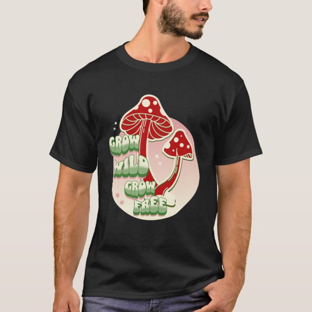 Fun Grow Wild Grow Free Design Pullover Hoodie (Front)