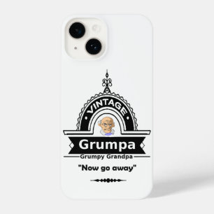 Fun Grumpy Grandpa Grandfather Humour Art iPhone 14 Case