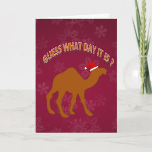 Fun Guess What Day It Is It Humour Christmas Card