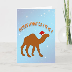 Fun Guess What Day It Is It Humour Christmas Card