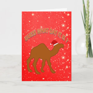 Fun Guess What Day It Is It Humour Christmas Card