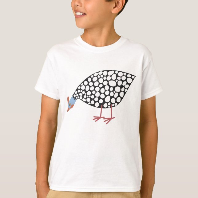 Fun Guinea Hen Bird T-Shirt (Front)