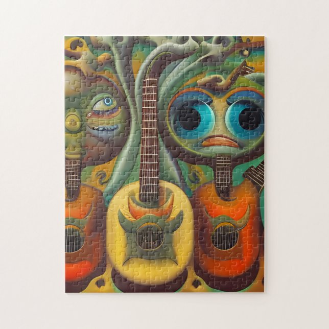 Fun Guitar Jigsaw Puzzle (Vertical)