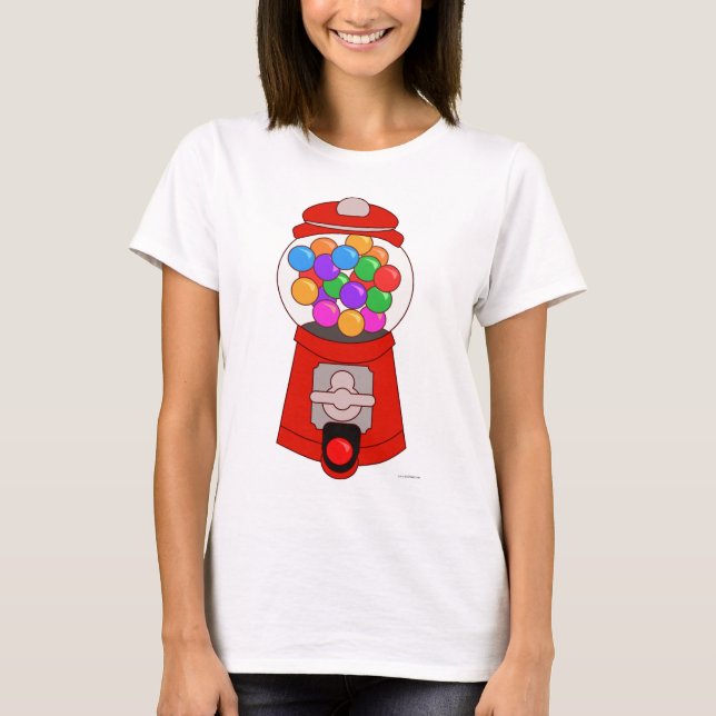 Fun Gumball Machine Cartoon Art  T-Shirt (Front)
