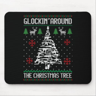 Fun Guns Ugly Christmas S For Gun Lovers Men Women Mouse Pad