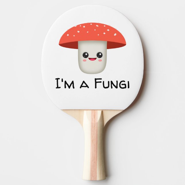 Fun Guy Fungi Mushroom Ping Pong Paddle (Front)