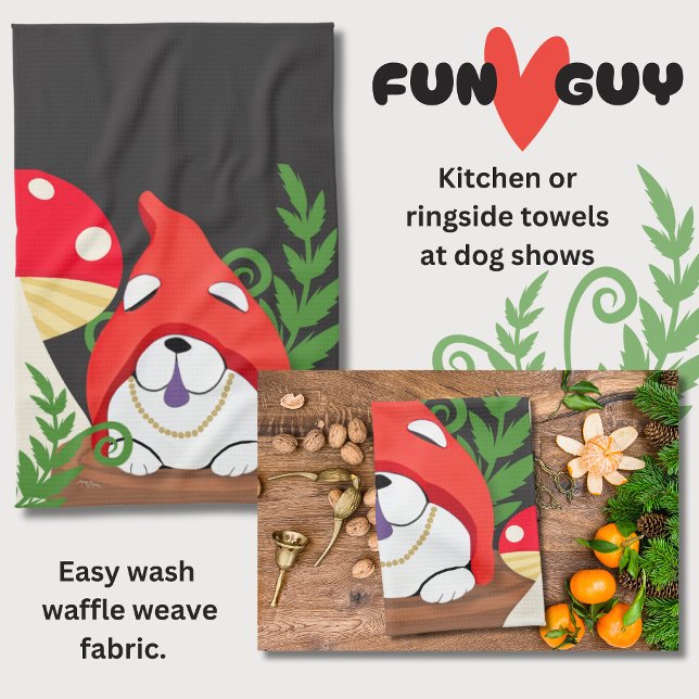 FUN GUY the chow gnome kitchen dog show towels (Creator Uploaded)