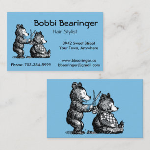 Fun Hairdresser Business Card