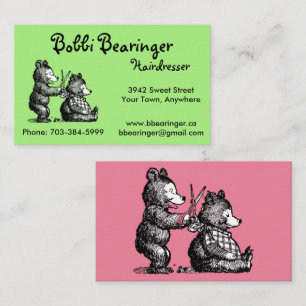 Fun Hairdresser Business Card - Ready to Customise