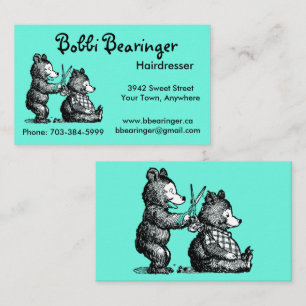 Fun Hairdresser Business Card - Ready to Customise